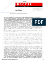 Badiou - La Danza Como Metáfora Del Pensamiento PDF