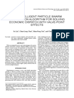 New Intelligent Particle Swarm Optimization Algorithm For Solving Economic Dispatch With Valve-Point Effects