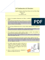 Taller de Fundamentos de Mecánica