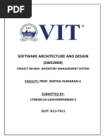 Software Architecture and Design (SWE2004) : Faculty: Prof. Senthil Kumaran U