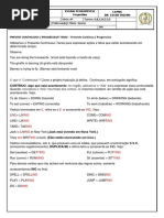 3º Atividade PRESENT CONTINUOUS