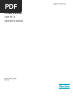 ATLAS COPCO HCS 3715 - Manuals