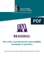 The Code of Professional Responsibility: Examples in Practice