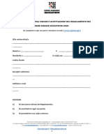 Dichiarazione Di Presa Visione e Accettazione Regolamento PDF