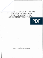 On The Calculation of Ducted Propeller Performance in Axisymmetric Flows