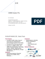 ITIL Vs CMMi - 3 Cases