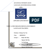 QH2020 - Group 3 Psycholinguistics and Foreign Language Teaching