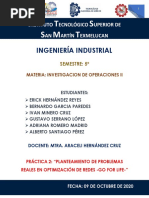 Práctica 2-Planteamiento de Problemas Reales en Optimización de Redes - Go For Life PDF