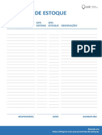 Checklist de Auditoria de Estoque PDF