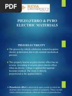 Piezo, Ferro & Pyro Electric Materials