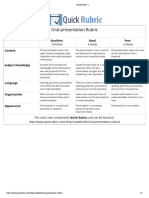 Quick Rubric