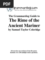 Rime of The Ancient Mariner Grammar & Style