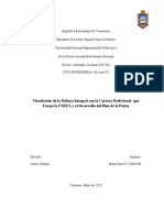 Ensayo - Vinculación de La Defensa Integral Con La Carrera Profesional Que Forma La UNEFA y El Desarrollo Del Plan de La Patria