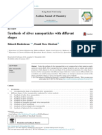 Synthesis of Silver Nanoparticles With Different Shapes: Arabian Journal of Chemistry