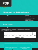 Biosintesis de Acidos Grasos