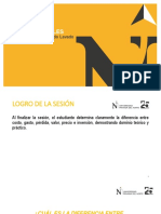 SEM - 1 - 2 - Diferencia Entre - Costo - Gasto - Inversión - Valor - Precio - Pérdida PDF