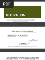 Motivation Training Appraisal and Benefits