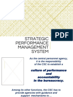 Strategic Performance Management System