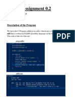 Assignment 0.2: Description of The Program