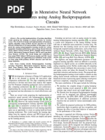 Learning in Memristive Neural Network Architectures Using Analog Backpropagation Circuits