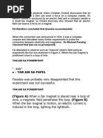 Tan Aw Sa Papel : Faraday Was Probably Very Disappointed That This Experiment Was Not Successful