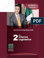 Segundo Informe Legislativo Del Diputado Sergio Mayer Bretón