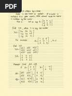 Multiplication of A Matrix by A Scalar