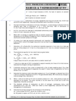 Thermodynamics & Thermochemistry: Chapter Practice Problems