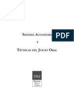 Sistema Acusatorio y Tecnicas Del Juicio Oral 5 Ed Revisar