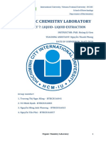 Organic Chemistry Laboratory: Report 7: Liquid-Liquid Extraction