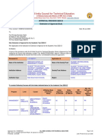 All India Council For Technical Education: Approval Process 2020-21 Extension of Approval (Eoa)