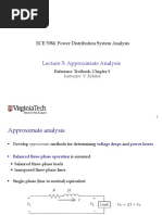 Lecture 3: Approximate Analysis: ECE 5984: Power Distribution System Analysis