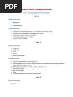 FSBI Annual Examination Important