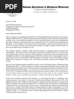 Alabama A&M Letter To Mo Brooks On Confucius Institute