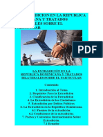 La Extradicion en La Republica Dominicana y Tratados Bilaterales Sobre El Particular