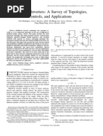 Multilevel Inverters A Survey of Topologies Control and Applications