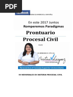 Prontuario Procesal Civil