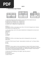 Unit 4 1. Secure Socket Layer Protocol