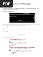 MySQL SubQuery Tutorial With Examples