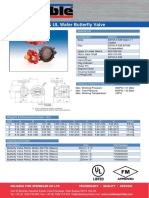 REL-BFW-300 FM & UL Wafer Butterfly Valve: Material List Component Material