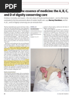 Dignity and The Essence of Medicine: The A, B, C, and D of Dignity Conserving Care