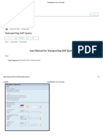 Transporting SAP Query - SAP Blogs