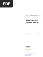 NX100 MotoTrack 7-3 System Manual - 153194-1