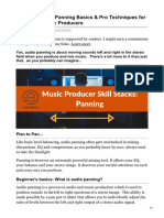 Discover Audio Panning Basics Pro Techniques For Electronic Music Producers