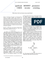 The Most Significant MOSFET Parameters Impact in CMOS Inverter Switching Characteristics