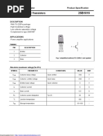 Silicon PNP Power Transistors: Savantic Semiconductor Product Specification