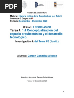 Tarea 4 Tema 4 - 1.4 Unidad 1 Neoclasico G-A3a PDF