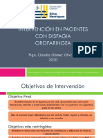 Intervención en Pacientes Con Disfagia Orofaringea