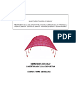 Memoria de Calculo de Estructura Metalica Chankas 26M