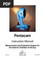 Pentacam: Instruction Manual